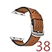 Kartice for Apple Watch Band,Luxury Genuine Leather Watch Band Strap Bracelet Replacement Wrist Band With Adapter Clasp for iWahtch Apple Watch & Sport & Edition--Brown 38mm