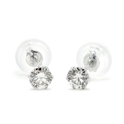 Amazon 宝石の森 ダイヤモンド ピアス 一粒 プラチナ Pt900