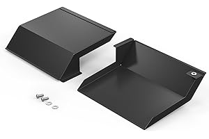 Bevinsee 2pcs Aire Intake Scoops Aire Inlet Compatible with 3 Series E92 323i 325i 328i 330i 335i 335d 2010-2013, Aluminum, Black