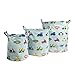 Dream Factory Trains and Trucks Tractor Storage Bin Organizer, Small: 9x10 in. Medium 12x13 in. Large 15x17 in, Multicolor 3 Count