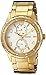 GUESS Women's U0442L2 Mid-Size Gold-Tone Multi-Function Watch