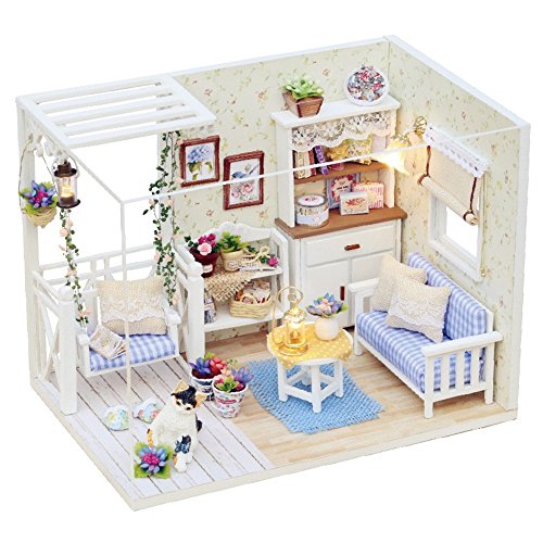 Flever dollhouse miniature diy house kit creative room …