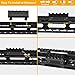 Compatible with Keymod Offset Rail Mount 3 Slot 5 Slot Aluminum 45 Degree Offset Light Optic Sight Picatinny Rail Mount Section for Keymod System - 2 Pack