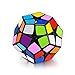 Ganowo Megaminx Speed Cube Puzzle Toy Kilominx 2x2 3x3 Stickers Cube Set Pack with Cube Stand Holder Kids Toy Games Black