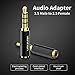 VENTION 2.5mm to 3.5mm Adapter Mono, 3.5mm Male to 2.5mm Female Audio Adapter Gold Plated Connector Stereo Converter for Mic, Smartphones, Headphone, Speakers Support Mic Function (2 Pack)