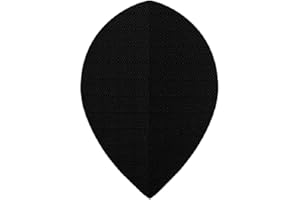 US Darts 3 Sets (9 Flights) Black Nylon Pear Dart Flights - Ex-Tough, Cloth Ripstop