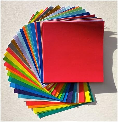 Origami Paper - 55 Solid Color Sheets 3-7/8" (10cm) Square
