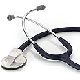 ADC 615N Adscope Model 615 Platinum Sculpted Clinician Stethoscope with Tunable AFD Technology, Navy