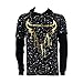 Switch Remarkable - Men's Foil Paint Splatter Bull T-Shirts - Black/Gold