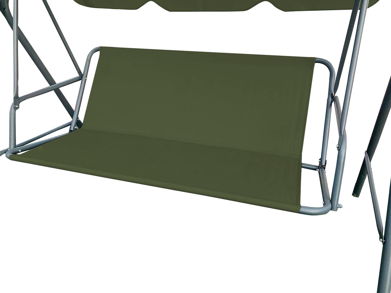 Softclub Replacement Swing Seat Cover Heavy Dudy 600D Oxford Fabric Garden Swing Chair Cover Outdoor Garden Hommock Chair Universal Fit for 3 Seater Swing Chair (148 * 50 * 50cm, Green)