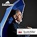 Salzmann Compact Travel Umbrella, made with 3M Scotchlite, Navy