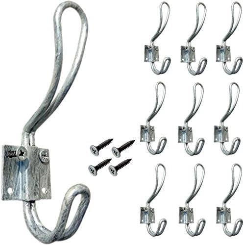 TheTimeBus 10-Pack Big Double Hooks(White)