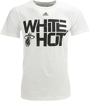 Amazon.com : Miami Heat White Hot White T-shirt : Sports & Outdoors