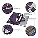 Qishare 11.6 12 inch Laptop Case Laptop Shoulder Bag, Multi-functional Notebook Sleeve Carrying Case With Strap for Notebook Microsoft Surface Pro 6/5/4/3 Macbook Air 11 12(Purple)