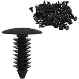 Car Bumper Fastener Rivet Clips, 100Pcs Universal Car Door Trim Bumper Screws Push Fastener Retainer Clips, Push Fastener Ret