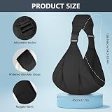 AOOWU Baby Sling Carrier Adjustable Shoulder Straps Newborn to Toddler view 2