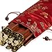 Yellow Mountain Imports Protective Silk Sleeve for Mahjong (Mah Jong, Mahjongg, Mah-Jongg, Mah Jongg, Majiang) Racks, Red