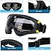 Ski Goggles SiFREE UV400 Protective with Windproof Dustproof Anti-shock Anti-Glare Lenses Skate Glasses for Ice-Skate Snowboard Snowmobile Bicycle Motorcycle