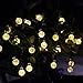 Solar Globe String Lights, Innoo Tech Outdoor 19.7 ft 30 LED Warm White Crystal Ball Christmas Globe Lights for Garden Path, Party, Bedroom Decoration