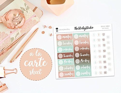 Date Covers - DUBAI Collection | Planner Stickers | TheStickyStudio