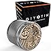 Giyotin 4 Piece Spice Herb Grinder with Pollen and Keef catchers. Includes Pollen scraper and Travel bag. 2.2