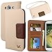 Galaxy S3 Case,By HiLDA,Wallet Case,PU Leather Case,Credit Card Holder,Flip Cover Skin,Case for Samsung Galaxy SIII i9300[Brown]