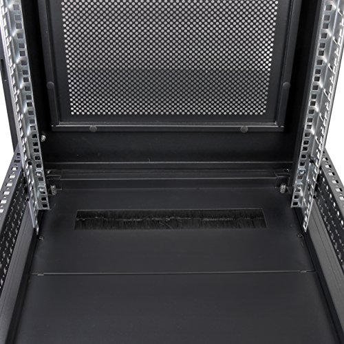 StarTech.com Portable Server Rack Cabinet - 12U Server Rack - 36in - with Glass Door - Network Cabinet - Rolling Server Rack with Casters
