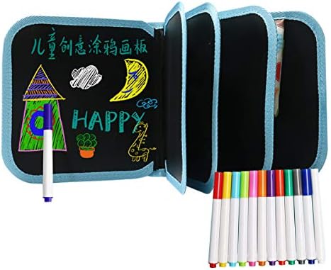 JINGYD Children's Drawing Practice Board - Reusable Scribble Boards Practice Book 30cm10 Page Board 12 Color Brushes - Pad for Toddler Boy Girl Kids Skill Development (Extra Large)
