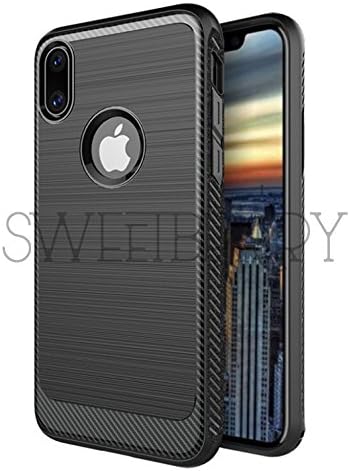 SweetBerryCreations / Apple iPhone X / Flexible Durability, Anti-Slip, TPU Defensive Case for Apple iPhone X (Black)