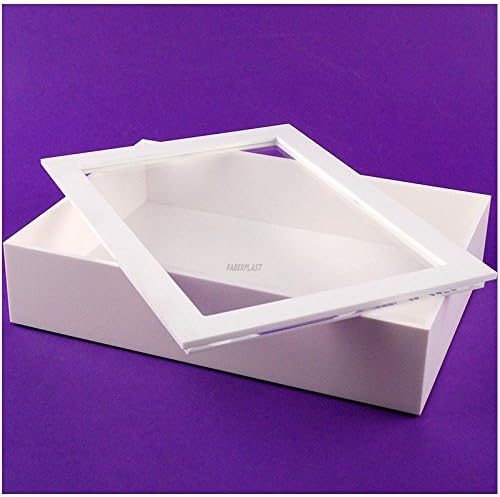Faberplast FB1149 - Caja metacrilato, color blanco: Amazon.es: Oficina y papelería