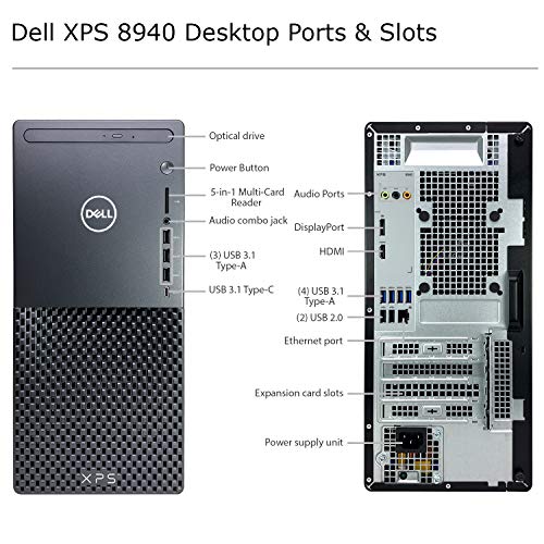 Dell XPS 8940 Tower Desktop Computer 10th Gen Intel Core i7