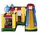 Costzon Mighty Inflatable Bounce House, Castle Jumper Moonwalk Slide Bouncer, Kids Jumper with Balls (Bounce House with 680W Blower)