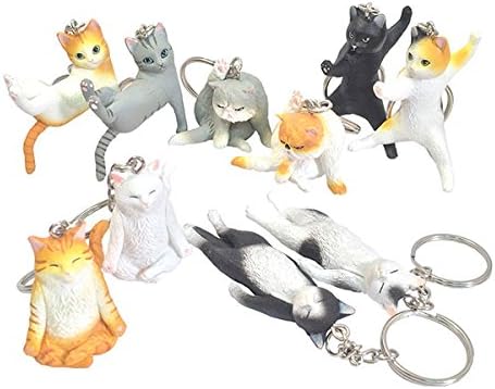 CLEVER IDIOTS INC. "Meowditation Key Chain Collectible Figure Mystery Blind Box - 10-Piece Complete Set