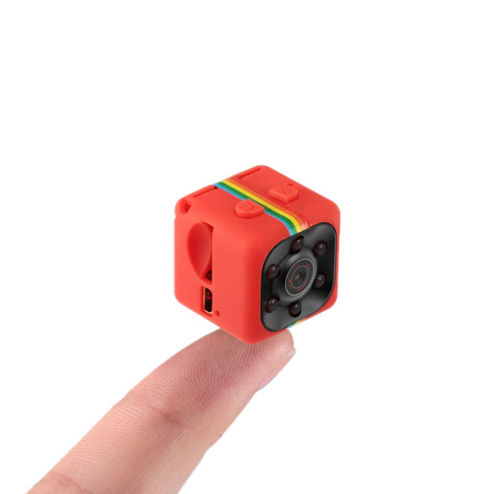 SQ11 Mini Camera 1080P Full HD Night Vision Spy Camera Camcorder Motion Detection Voice Video Recorder (Red)
