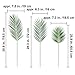 Supla 3 PCS 3 Size Artificial Areca Palm Tropical Leaves Stems Faux Plastic Palm Tree Leaves Faux Monstera Leaves Plastic Palm Leaf Greenery Floral Arrangement Hawaiian Luau Jungle Beach Wedding Party