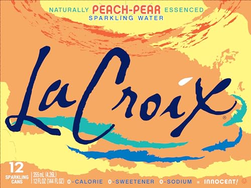 LACROIX SPARKLING WATER, PEACH-PEAR, 12 FL OZ (PACK OF 12)