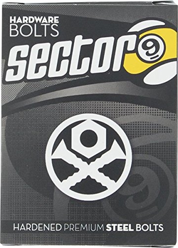 Sector 9 Longboards Roundhead Black Skateboard Hardware Set 