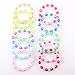 Candygirl Plastic Iridescent Kids Bead Bracelet Kits For Girls Party Favors Assorted 12pcs Per Pack Value Pack