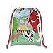Farm Animals Barnyard Drawstring Bags Kids Birthday Party Supplies Favor Bags 10 Pack