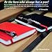 Pen Loop Holder Clips - 2 Top & 2 Side Fit - Great for Clipboard, Planner, Calendar, Sketchbooks & Journals Like Leuchtturm, Rhodia, Levenger Bonus: Pen Holder Clip & Ebook Fit Any Size Pen
