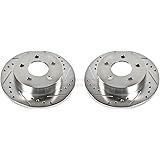 Power StopAR8142XPR Rear Evolution Drilled & Slotted Rotor Pair For Ford Mustang 1994-2004 [Model Specific]