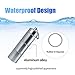 HRX Package Portable Aluminum Alloy Pill Box, Waterproof Travel Pill Case Holder Bottle Container with Three Compartments for Keychain Purse Pocket Outdoor Hiking Camping (2PCS)