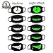 fomei 5 Pack Cool Luminous Unisex Cotton Blend Anti Dust Face Mouth Mask Black for Man Woman