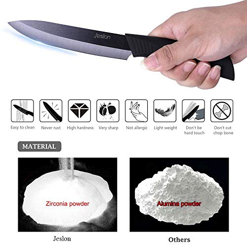 5 Jeslon+Kitchen+Knives+Ceramic+Utility