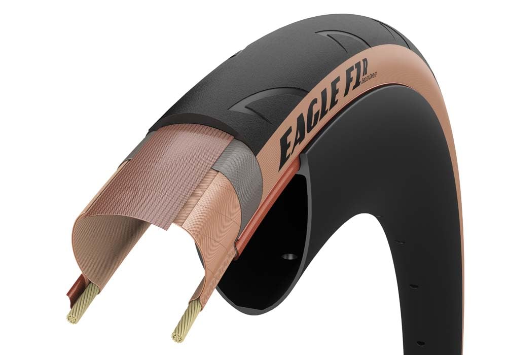 Goodyear Eagle F1 R Tubeless 34-622 (700x34) tanwall, Black/Tan