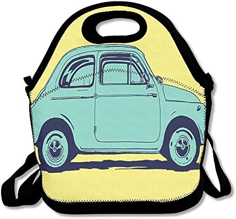 IJIUFF Fiat 500 Giuseppe Cristiano Portable Multi-Function Lunch Bag Tote Bag Picnic, Travelling
