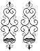 Scrollwork Candle Wall Sconce Duos (Fleur-De-Lis)