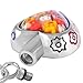 Cremation Jewelry Multi-color Flower Urn Necklace Keepsake Pendant Memorial (Silver)