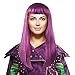 Purple Hairpiece w/Wig Cap Cosplay Costume Party for Women Girls