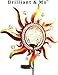 BRILLIANT AND MO 2017 New Gorgeous Copper Metal Art Color Changing Solar Sun Lights Crackle Glass Ball Light Garden Stake